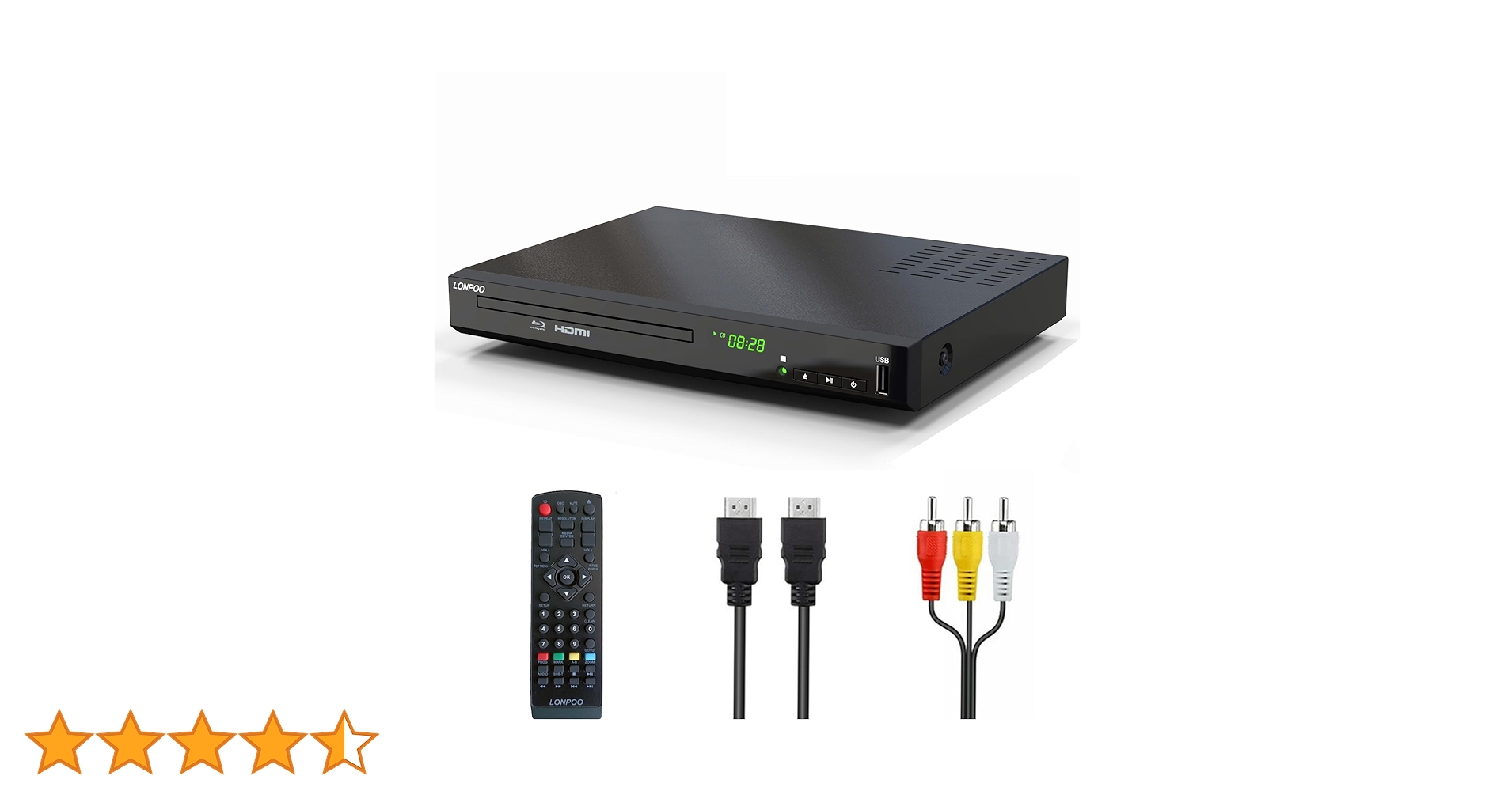 Odtwarzacz Blu-ray do kina domowego, Full HD CD/DVD z HDMI